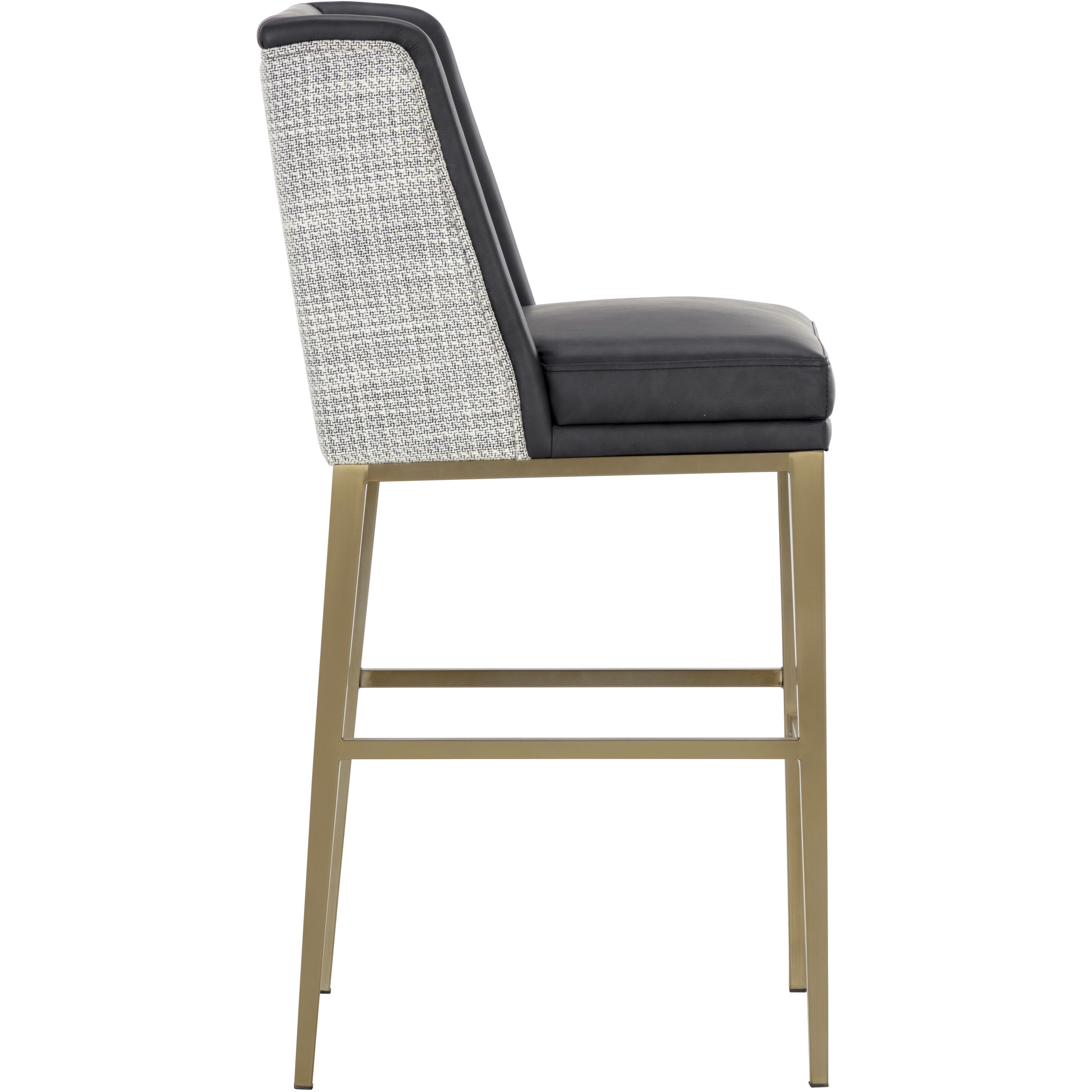 Joplin 41.5 inch Cantina Black / Vera White Pepper Barstool